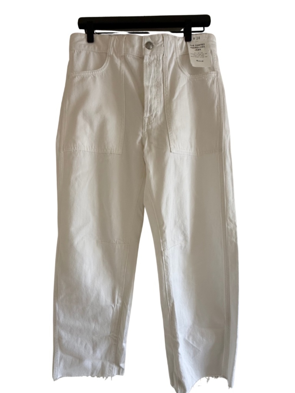 NWT Madewell The Darted Barrel-Leg Jean in Vintage Canvas - 28 - Picture 7 of 16